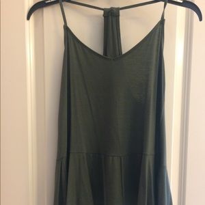 Hollister Peplum racer back camis